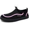imageWateLves Water Shoes for Men and Women  QuickDry MultiPurpose Casual Water Sneakers SlipOn with Drainage Holes  Lightweight NonSlip Aqua Shoes for Outdoor Water SportsBlackPink