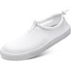 imageWateLves Water Shoes for Men and Women  QuickDry MultiPurpose Casual Water Sneakers SlipOn with Drainage Holes  Lightweight NonSlip Aqua Shoes for Outdoor Water SportsWhite