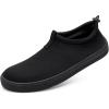 imageWateLves Water Shoes for Men and Women  QuickDry MultiPurpose Casual Water Sneakers SlipOn with Drainage Holes  Lightweight NonSlip Aqua Shoes for Outdoor Water SportsBlack