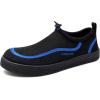imageWateLves Water Shoes for Men and Women  QuickDry MultiPurpose Casual Water Sneakers SlipOn with Drainage Holes  Lightweight NonSlip Aqua Shoes for Outdoor Water SportsBlackBlue