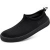 imageWateLves Water Shoes for Men and Women  QuickDry MultiPurpose Casual Water Sneakers SlipOn with Drainage Holes  Lightweight NonSlip Aqua Shoes for Outdoor Water SportsStriped Black