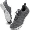 imageWateLves Barefoot Water Shoes Women Men Anti Slip Wide Toe Breathable Walking Shoes Minimalist Zero Drop Sneakers for Beach Travel HikingBgrey