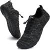 imageWateLves Barefoot Water Shoes Women Men Anti Slip Wide Toe Breathable Walking Shoes Minimalist Zero Drop Sneakers for Beach Travel HikingBmix Grey