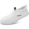 imageWateLves Water Shoes for Men and Women  QuickDry MultiPurpose Casual Water Sneakers SlipOn with Drainage Holes  Lightweight NonSlip Aqua Shoes for Outdoor Water SportsMeshWhite