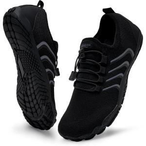imageWateLves Barefoot Water Shoes for Women Men Quick Dry Aqua Swim Shoes for Outdoor Fishing Beach Pool Boat Surfing WalkingBlack