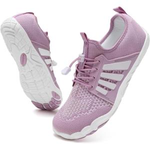 imageWateLves Barefoot Water Shoes for Women Men Quick Dry Aqua Swim Shoes for Outdoor Fishing Beach Pool Boat Surfing WalkingPurple