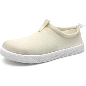 imageWateLves Water Shoes for Men and Women  QuickDry MultiPurpose Casual Water Sneakers SlipOn with Drainage Holes  Lightweight NonSlip Aqua Shoes for Outdoor Water SportsBeige