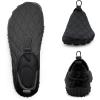 imageWateLves Barefoot Water Shoes Women Men Breathable Wide Toe Slip On Beach Walking Shoes Comfortable Travel Minimalist Zero Drop SneakersBlack