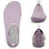 imageWateLves Barefoot Water Shoes Women Men Breathable Wide Toe Slip On Beach Walking Shoes Comfortable Travel Minimalist Zero Drop SneakersLight Purple