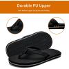 imageWateLves Kids Flip Flops Boys Girls Sandals Youth Big Kid Summer Slip on Thong Slide Sandals for Beach Pool Shower LittleBig KidBlack