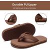 imageWateLves Kids Flip Flops Boys Girls Sandals Youth Big Kid Summer Slip on Thong Slide Sandals for Beach Pool Shower LittleBig KidBrown