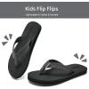 imageWateLves Kids Flip Flops Boys Girls Sandals Youth Big Kid Summer Slip on Thong Slide Sandals for Beach Pool Shower LittleBig KidGrey