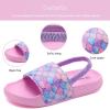 imageWateLves Toddler Boys Girls Slides Sandals for Swim Beach Kids Water Shoes Casual Summer SlippersFishscalePink