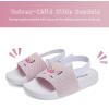 imageWateLves Toddler Boys Girls Slides Sandals for Swim Beach Kids Water Shoes Casual Summer SlippersFly Woveunicorn