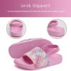 imageWateLves Toddler Boys Girls Slides Sandals for Swim Beach Kids Water Shoes Casual Summer SlippersGlitter Fish Scale