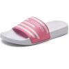 imageWateLves Girls ampamp Boys Slide Sandals Kids Summer Slippers Slip On for Outdoor Beach Pool Shower Little KidBig KidPinkWhite Stripe