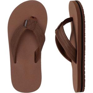 imageWateLves Kids Flip Flops Boys Girls Sandals Youth Big Kid Summer Slip on Thong Slide Sandals for Beach Pool Shower LittleBig KidBrown