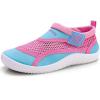 imageWateLves Kids Water Shoes Toddler Quick Dry Barefoot Shoes Girls Boys Aqua Athletic Sneakers for Beach Hiking Swim Kayak Sport Accessories Camping EssentialsBlue Pink
