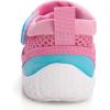imageWateLves Kids Water Shoes Toddler Quick Dry Barefoot Shoes Girls Boys Aqua Athletic Sneakers for Beach Hiking Swim Kayak Sport Accessories Camping EssentialsBlue Pink