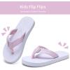 imageWateLves Girls Flip Flops Toddler Boys Girls NonSlip Sport Sandals for Beach Swim PoolLittle KidBig KidWhitePink