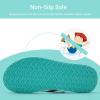 imageWateLves Girls ampamp Boys Kids Flip Flop summer Slide Sandals Slip on Suitable for Bath Shower Beach pool Little KidBig KidGlitter Green