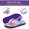 imageWateLves Girls ampamp Boys Kids Flip Flop summer Slide Sandals Slip on Suitable for Bath Shower Beach pool Little KidBig KidTie Dye