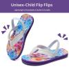 imageWateLves Girls ampamp Boys Kids Flip Flop summer Slide Sandals Slip on Suitable for Bath Shower Beach pool Little KidBig KidTie Dye