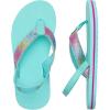 imageWateLves Girls ampamp Boys Kids Flip Flop summer Slide Sandals Slip on Suitable for Bath Shower Beach pool Little KidBig KidGlitter Green