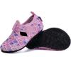 imageWateLves Kids Water Shoes Toddler Barefoot Swim Beach Shoes Girls Boys Breathable Quick Dry Aqua SocksFish ScalePink Purple