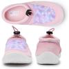 imageWateLves Kids Water Shoes for Boys and Girls Quick Dry Barefoot Aqua Socks Beach Swim Pool Shoes Toddler Little Kid to Big KidPink Fish Scales