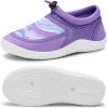imageWateLves Kids Water Shoes for Boys and Girls Quick Dry Barefoot Aqua Socks Beach Swim Pool Shoes Toddler Little Kid to Big KidPurple