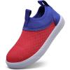 imageWateLves Toddler Water Shoes Kids Boys and Girls  QuickDry MultiPurpose Casual Water Sneakers Slip On with Drainage Holes for Swim Walking Beach Vacation EssentialsRedBlue