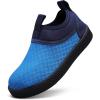 imageWateLves Toddler Water Shoes Kids Boys and Girls  QuickDry MultiPurpose Casual Water Sneakers Slip On with Drainage Holes for Swim Walking Beach Vacation EssentialsBlue