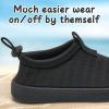 imageWateLves Toddler Water Shoes Kids Boys and Girls Quick Dry Water Sneakers Slip On Aqua Swim Shoes for Beach Daily WalkingBlack