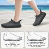 imageWateLves Toddler Water Shoes Kids Boys and Girls Quick Dry Water Sneakers Slip On Aqua Swim Shoes for Beach Daily WalkingDark Gray