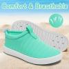 imageWateLves Toddler Water Shoes Kids Boys and Girls Quick Dry Water Sneakers Slip On Aqua Swim Shoes for Beach Daily WalkingMoon Green