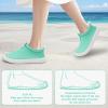 imageWateLves Toddler Water Shoes Kids Boys and Girls Quick Dry Water Sneakers Slip On Aqua Swim Shoes for Beach Daily WalkingMoon Green
