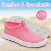 imageWateLves Toddler Water Shoes Kids Boys and Girls Quick Dry Water Sneakers Slip On Aqua Swim Shoes for Beach Daily WalkingPink