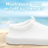 imageWateLves Toddler Water Shoes Kids Boys and Girls Quick Dry Water Sneakers Slip On Aqua Swim Shoes for Beach Daily WalkingWhite