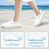 imageWateLves Toddler Water Shoes Kids Boys and Girls Quick Dry Water Sneakers Slip On Aqua Swim Shoes for Beach Daily WalkingWhite