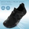 imageWateLves ToddlerLittleBigKid Water Shoes Wide Barefoot Aqua Athletic Sneakers Girls Boys Hiking Beach Swim Fast Dry Shoes Builtin Heel GripsAll Black