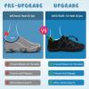 imageWateLves ToddlerLittleBigKid Water Shoes Wide Barefoot Aqua Athletic Sneakers Girls Boys Hiking Beach Swim Fast Dry Shoes Builtin Heel GripsAll Black