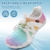 imageWateLves ToddlerLittleBigKid Water Shoes Wide Barefoot Aqua Athletic Sneakers Girls Boys Hiking Beach Swim Fast Dry Shoes Builtin Heel GripsColourful