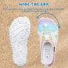 imageWateLves ToddlerLittleBigKid Water Shoes Wide Barefoot Aqua Athletic Sneakers Girls Boys Hiking Beach Swim Fast Dry Shoes Builtin Heel GripsColourful