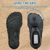 imageWateLves ToddlerLittleBigKid Water Shoes Wide Barefoot Aqua Athletic Sneakers Girls Boys Hiking Beach Swim Fast Dry Shoes Builtin Heel GripsDark Gray