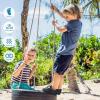 imageWateLves ToddlerLittleBigKid Water Shoes Wide Barefoot Aqua Athletic Sneakers Girls Boys Hiking Beach Swim Fast Dry Shoes Builtin Heel GripsDark Gray