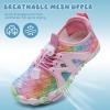 imageWateLves ToddlerLittleBigKid Water Shoes Wide Barefoot Aqua Athletic Sneakers Girls Boys Hiking Beach Swim Fast Dry Shoes Builtin Heel GripsFish Scale Colourful