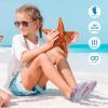 imageWateLves ToddlerLittleBigKid Water Shoes Wide Barefoot Aqua Athletic Sneakers Girls Boys Hiking Beach Swim Fast Dry Shoes Builtin Heel GripsFishscale Pink Purple