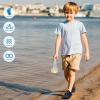 imageWateLves ToddlerLittleBigKid Water Shoes Wide Barefoot Aqua Athletic Sneakers Girls Boys Hiking Beach Swim Fast Dry Shoes Builtin Heel GripsNavy Dinosaur