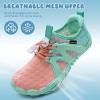 imageWateLves ToddlerLittleBigKid Water Shoes Wide Barefoot Aqua Athletic Sneakers Girls Boys Hiking Beach Swim Fast Dry Shoes Builtin Heel GripsPink Green